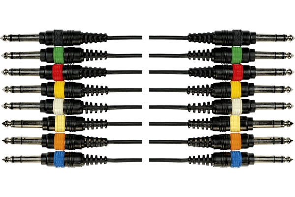 Yellow Cable - OC03 Frusta 8 Cavi Jack TRS/Jack TRS 3 m