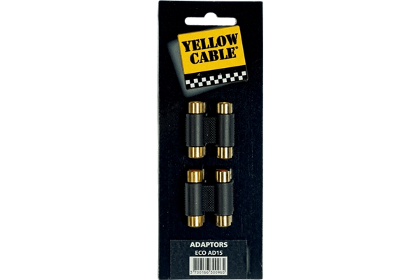 Yellow Cable - AD15 Adattatore 2x RCA/2x RCA Femmina 2 Pcs