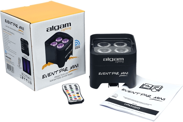 Algam Lighting - EVENTPAR-MINI Par DMX a Batteria