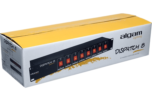 Algam Lighting - DISPATCH-8 Multipresa 8 Posti da Rack Interruttori Individuali