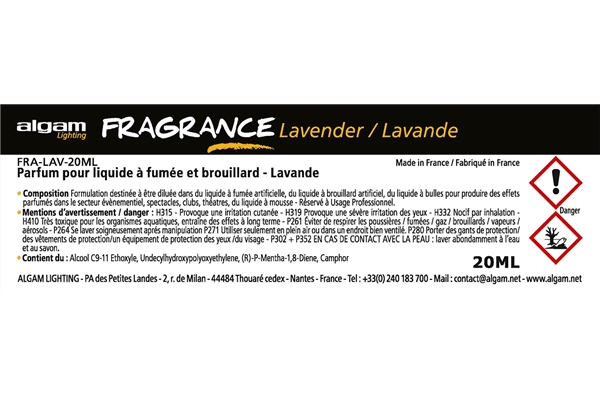 Algam Lighting - FRA-LAV-20ML Profumo per Liquido del Fumo 20ml Lavanda