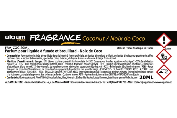 Algam Lighting - FRA-COC-20ML Profumo per Liquido del Fumo 20ml Noce di Cocco