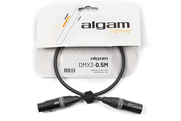 Algam Lighting - DMX3-0.5M Cavo DMX 3 Poli 0,5 mt