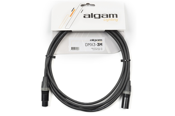 Algam Lighting - DMX3-3M Cavo DMX 3 Poli 3 mt