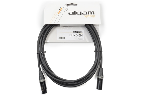 Algam Lighting - DMX3-5M Cavo DMX 3 Poli 5 mt