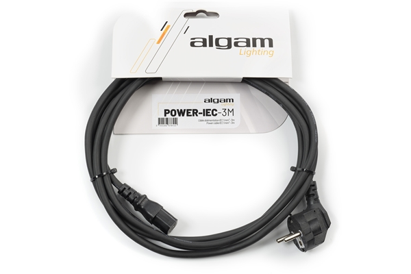 Algam Lighting - POWER-IEC-3M Cavo Alimentazione CE/VDE