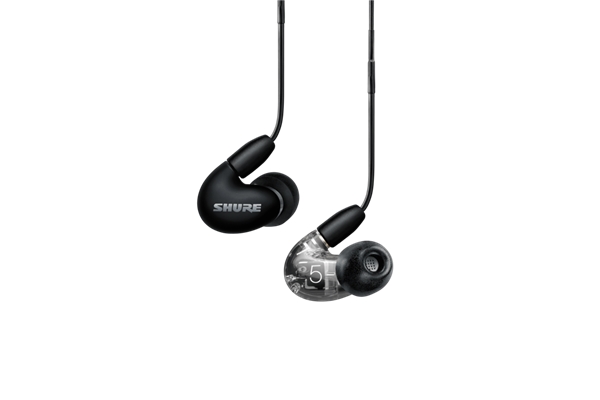 Shure - SE53BABK+UNI-EFS AONIC 5 Auricolari colore nero satinato/trasparente