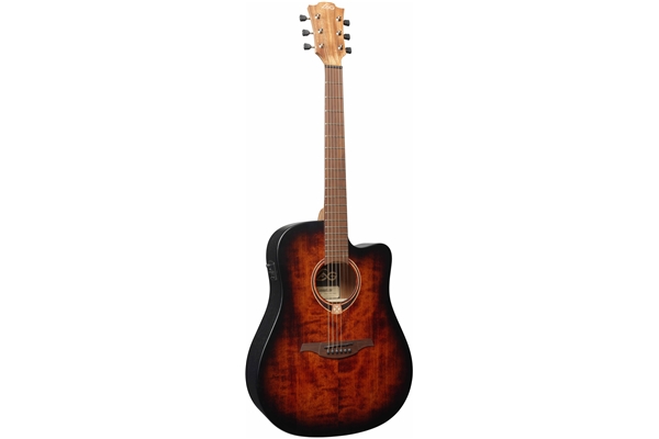 Lag - T70DCE-B&B Chitarra Acustica Dreadnought Cutaway EQ Black & Brown