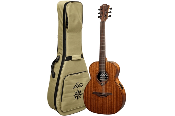 Lag - ESCAPADEL-KAE Chitarra Acustica Travel Khaya Mahogany EQ Mancina