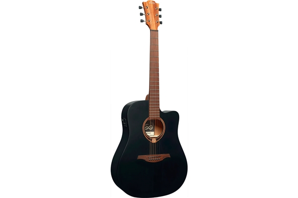 Lag T70DCE-BLS Chitarra Acustica Dreadnought Cutaway EQ Black Satin