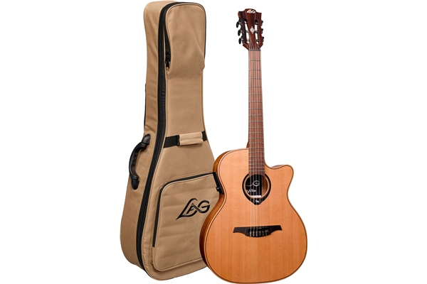 Lag - HyVibe 10 HV10-N-ACE Chitarra Acustica Smart Auditorium Cutaway Nylon