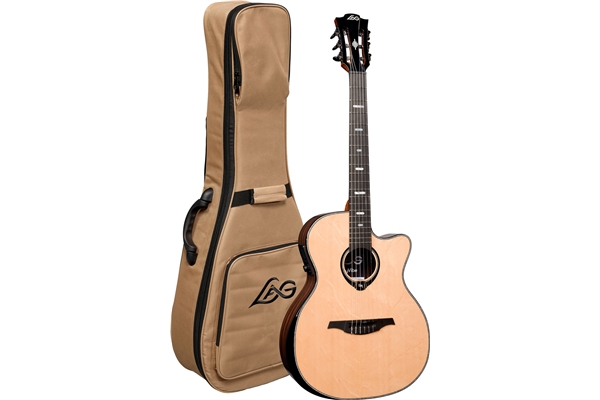 Lag - HyVibe 50 HV50-N-ACE Chitarra Acustica Smart Auditorium Cutaway Nylon