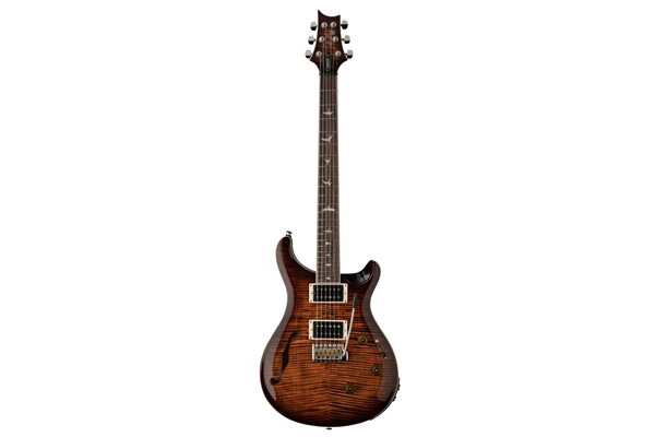 PRS SE Custom 24 Semi-Hollow Piezo Orange Tiger Smokeburst 2025