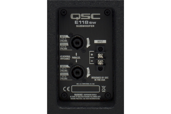 QSC Pro Audio - E118SW-BK