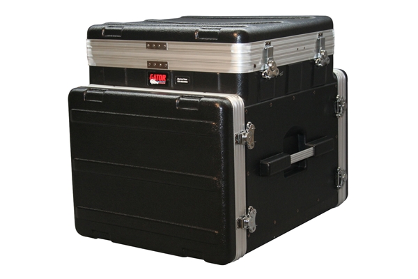 Gator Cases - GRC-10X8 PU Rack audio 10U Pop Up, 8U laterale