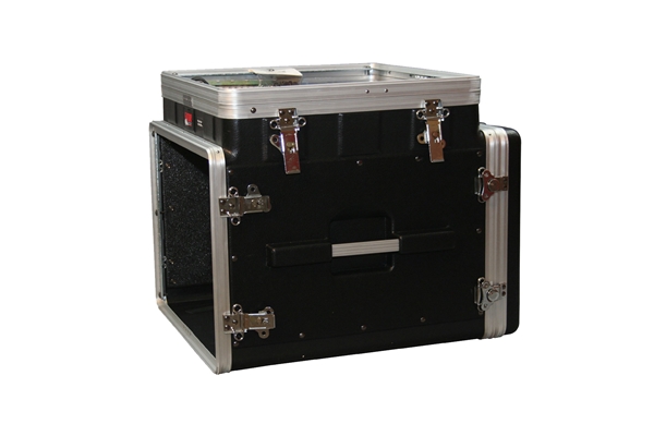 Gator Cases - GRC-10X8 PU Rack audio 10U Pop Up, 8U laterale