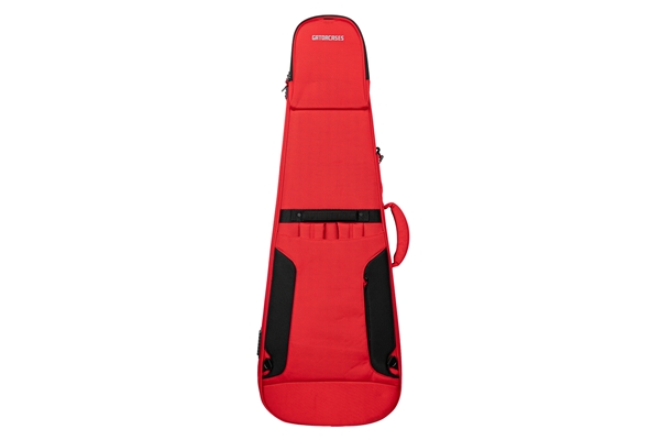 Gator Cases - G-ICONELECTRIC-25 Borsa ICON in edizione limitata per chitarra elettrica con rivestimento in nylon rosso 1000D e tracolla nascosta