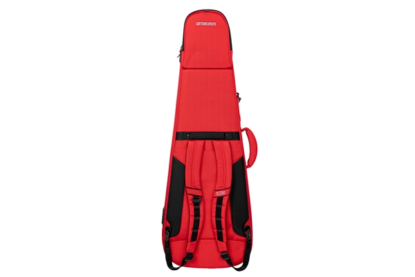 Gator Cases - G-ICONELECTRIC-25 Borsa ICON in edizione limitata per chitarra elettrica con rivestimento in nylon rosso 1000D e tracolla nascosta