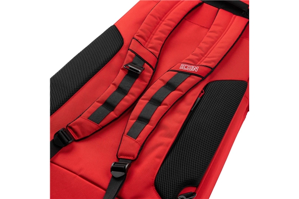 Gator Cases - G-ICONELECTRIC-25 Borsa ICON in edizione limitata per chitarra elettrica con rivestimento in nylon rosso 1000D e tracolla nascosta