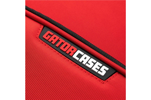 Gator Cases - G-ICONELECTRIC-25 Borsa ICON in edizione limitata per chitarra elettrica con rivestimento in nylon rosso 1000D e tracolla nascosta