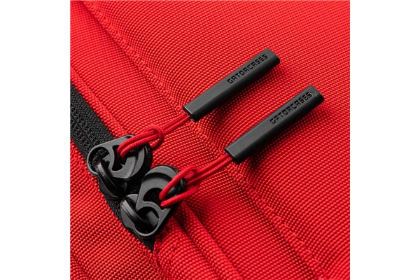 Gator Cases - G-ICONELECTRIC-25 Borsa ICON in edizione limitata per chitarra elettrica con rivestimento in nylon rosso 1000D e tracolla nascosta