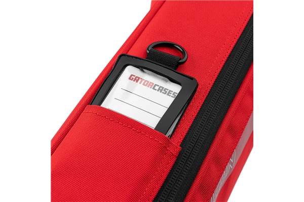 Gator Cases - G-ICONELECTRIC-25 Borsa ICON in edizione limitata per chitarra elettrica con rivestimento in nylon rosso 1000D e tracolla nascosta