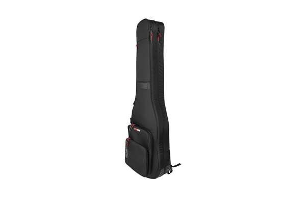 Gator Cases - G-ICONTTBASS-BLK Borsa doppia per basso e chitarra con struttura rinforzata e materiali ecosostenibili ideale per viaggiare con due strumenti
