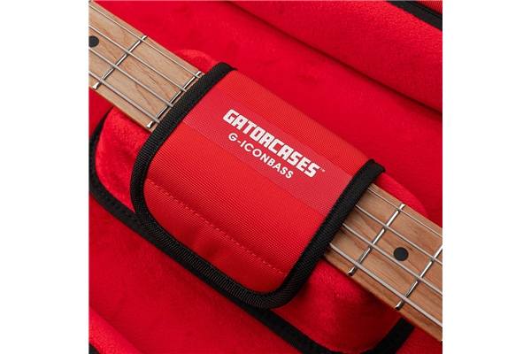 Gator Cases - G-ICONBASS-25 Borsa ICON in edizione limitata per basso elettrico con imbottitura spessa, tessuto riciclato e supporto manico regolabile