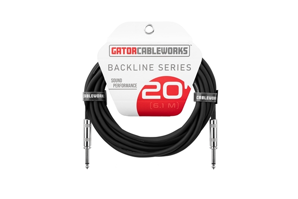 Gator Cableworks - GCWB-INS-20 Cavo strumento jack dritto/dritto 6 m Serie Backline