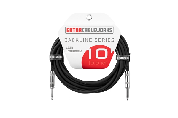 Gator Cableworks - GCWB-INS-10 Cavo strumento jack dritto/dritto 3 m Serie Backline