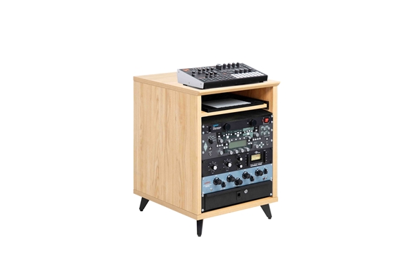 Gator Frameworks - GFW-ELITEDESKRK-MPL Rack studio 10U in finitura acero naturale
