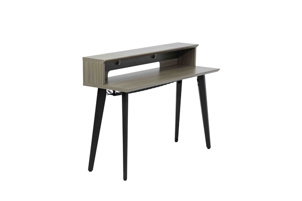 Gator Frameworks - GFW-ELITEKEYTBL61-GRY Workstation in legno per tastiere fino a 61 tasti, colore grigio driftwood
