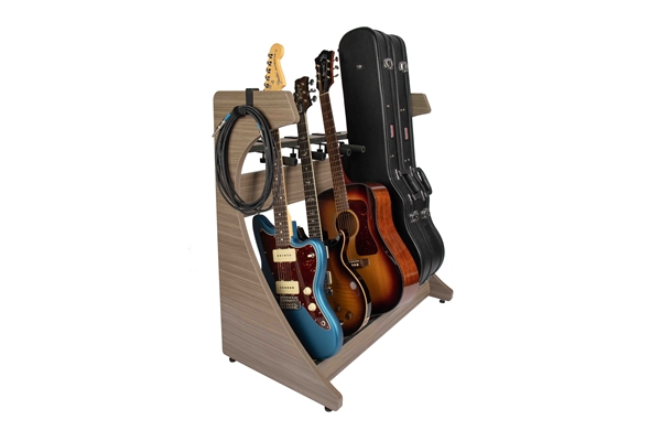 Gator Frameworks - GFW-ELITEGTR5RK-GRY Rack per chitarre 5-7 posti in finitura grigio Driftwood
