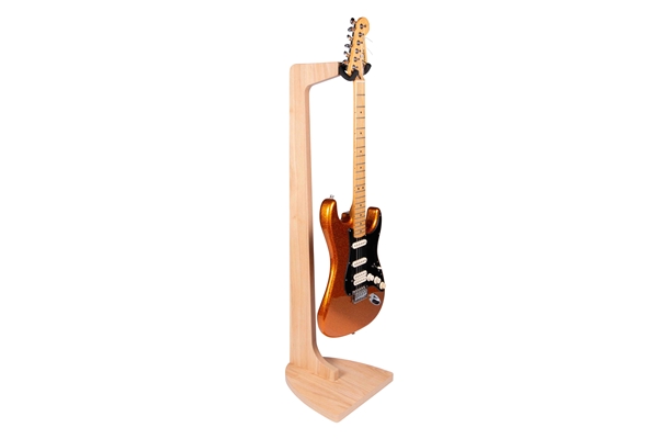 Gator Frameworks - GFW-ELITEGTRHNGSTD-MPL Stand appendi-chitarra in finitura naturale acero opaco
