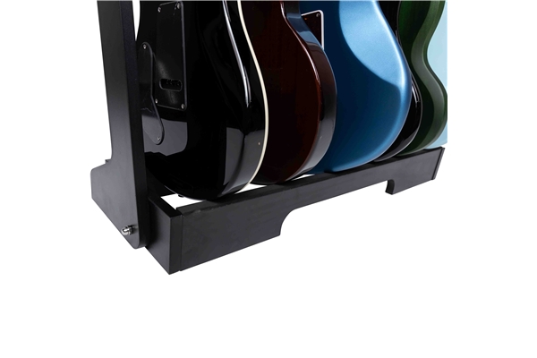 Gator Frameworks - GFW-GTR-WD6RK-BLK Supporto in legno per 6 chitarre con finitura nera
