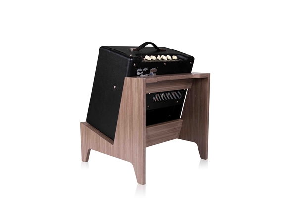 Gator Frameworks - GFW-ELITEGTRAMPSM-GRY Stand per amplificatore combo Small in finitura Driftwood Grey
