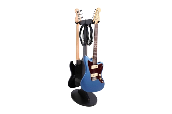 Gator Frameworks - GFW-ELITEGTRHNGSTD-2X-BLK Stand appendi-chitarra doppio in finitura nera
