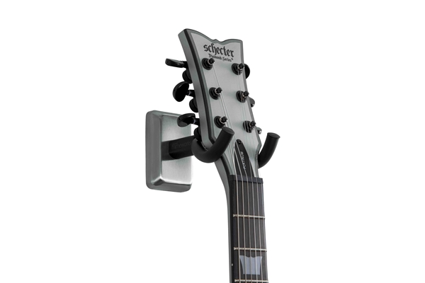 Gator Frameworks - GFW-GTR-HNGRSCH Supporto a muro per chitarra con piastra in cromo satinato