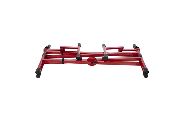 Gator Frameworks - GFW-KEY-5100XRED Supporto per tastiera a doppio livello con struttura a 