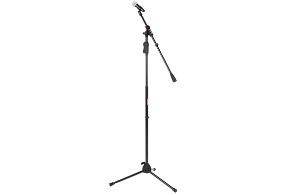 Gator Frameworks - GFW-MIC-2110 Supporto microfonico deluxe con base treppiede e braccio fisso