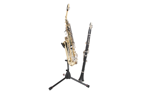 Gator Frameworks - GFW-BNO-SAXFLU Supporto a treppiede per sax alto/tenore con attacco per clarinetto o flauto
