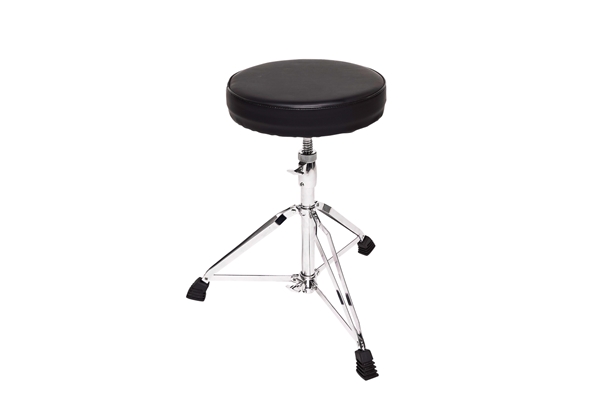 Gator Frameworks - GFW-DRUMTHRONE-R Sgabello per batteria regolabile con seduta imbottita e base a tre gambe pieghevoli