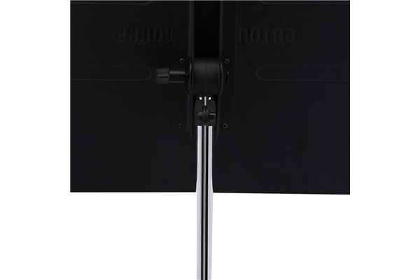 Gator Frameworks - GFW-MUS-1001 Leggio in metallo spazzolato regolabile per spartiti, serie Recital