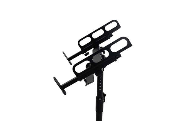 Gator Frameworks - GFW-MIXERCART-0400 Stand regolabile su ruote per mixer, controller e unità rack
