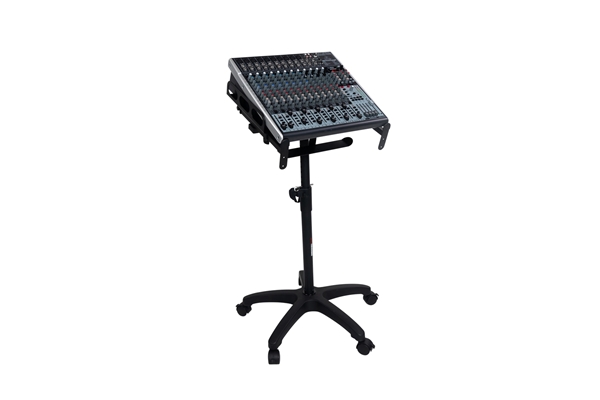 Gator Frameworks - GFW-MIXERCART-0400 Stand regolabile su ruote per mixer, controller e unità rack