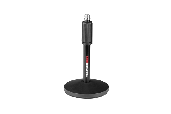 Gator Frameworks - GFW-MIC-DESKTOP-2PK Set da 2 supporti microfonici da tavolo con cavi XLR