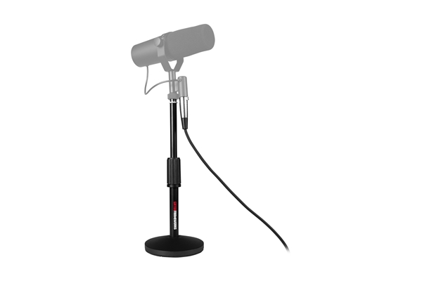 Gator Frameworks - GFW-MIC-DESKTOP-2PK Set da 2 supporti microfonici da tavolo con cavi XLR