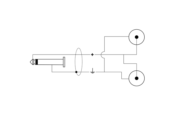 Quik Lok - RKSA/160-2 Jack Mono/2 RCA Maschio