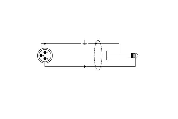 Quik Lok - RKSM/310-9 XRL Maschio/Jack Mono