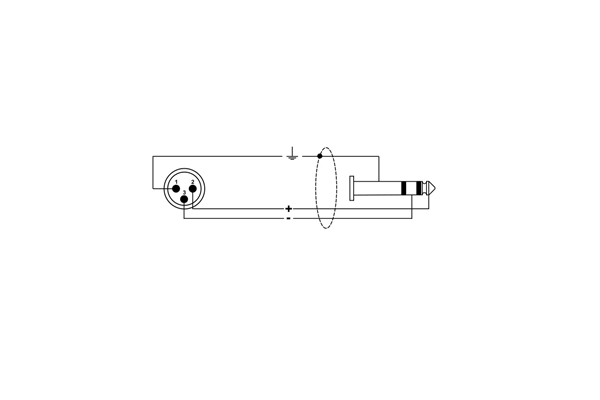 Quik Lok - RKSM/344-2 XLR Maschio/Jack Stereo